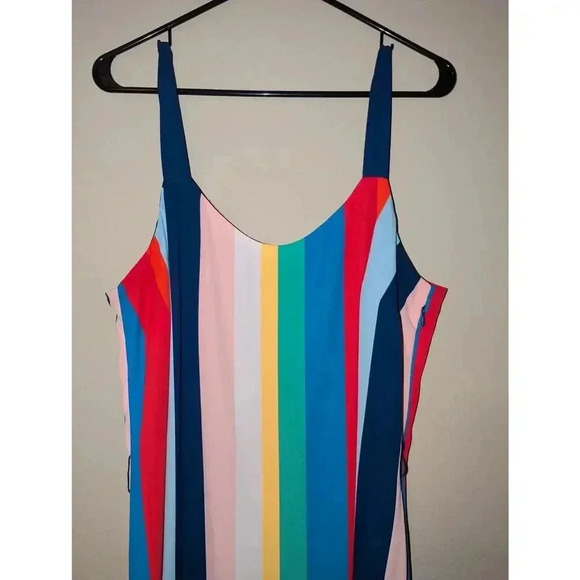 Tommy Hilfiger Sleeveless Dress Womens Size L Multicolor Stripes - Picture 3 of 8